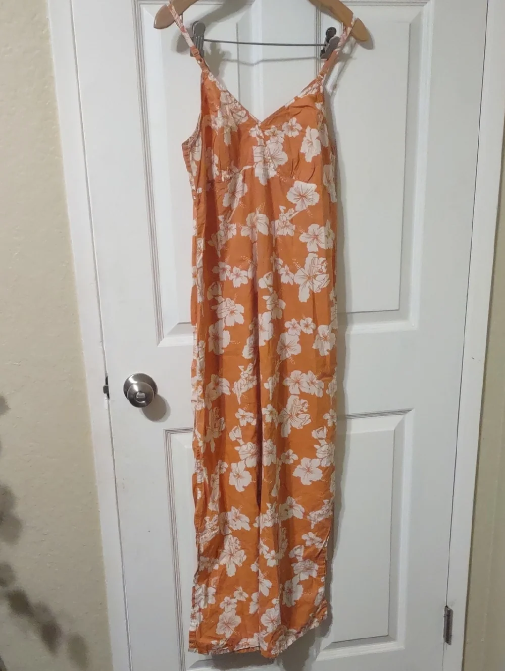Funky People Orange Cotton Summer Dress Size M